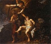 Pieter Lastman The Angel of the Lord Preventing Abraham from Sacrificing his Son Isaac oil